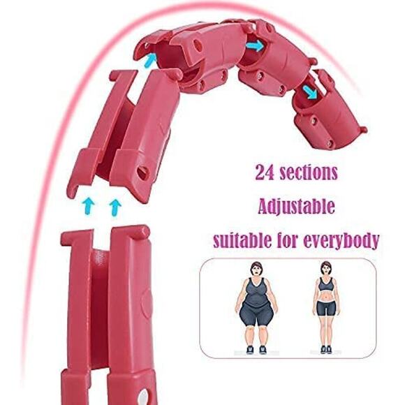 Smart Weighted Hula Hoop for Weight loss Fitness Hula Hoop for Adults (pink) - Picture 2 of 6